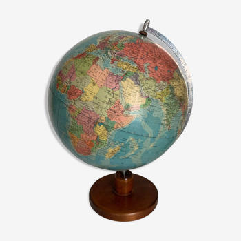 Vintage globe 1973 terrestrial Räth ex-GDR - 48 cm