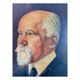 Oil portrait of an old man