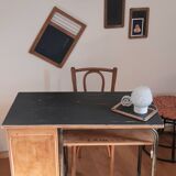Old metal and wood desk