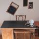 Old metal and wood desk