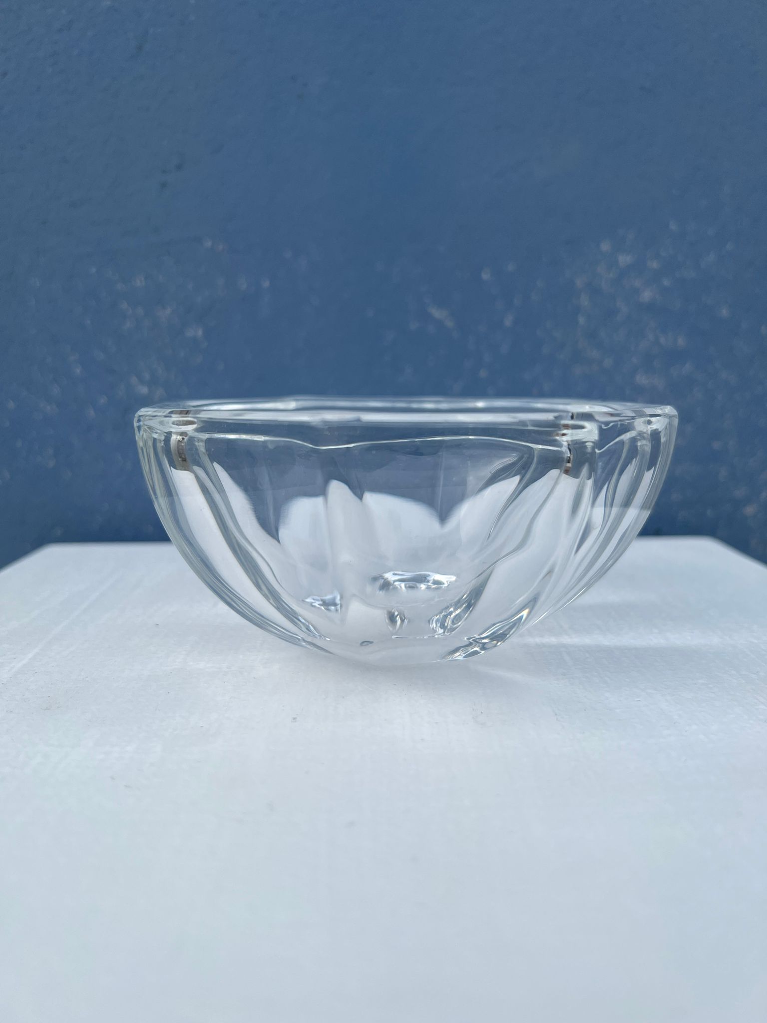 Octagonal glass cup D: 11,5cm