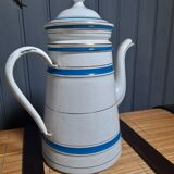 Old enameled coffee pot