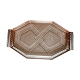 Plat rose art déco