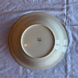 Large antique fine earthenware plate – Sarreguemines – Aigreste decoration