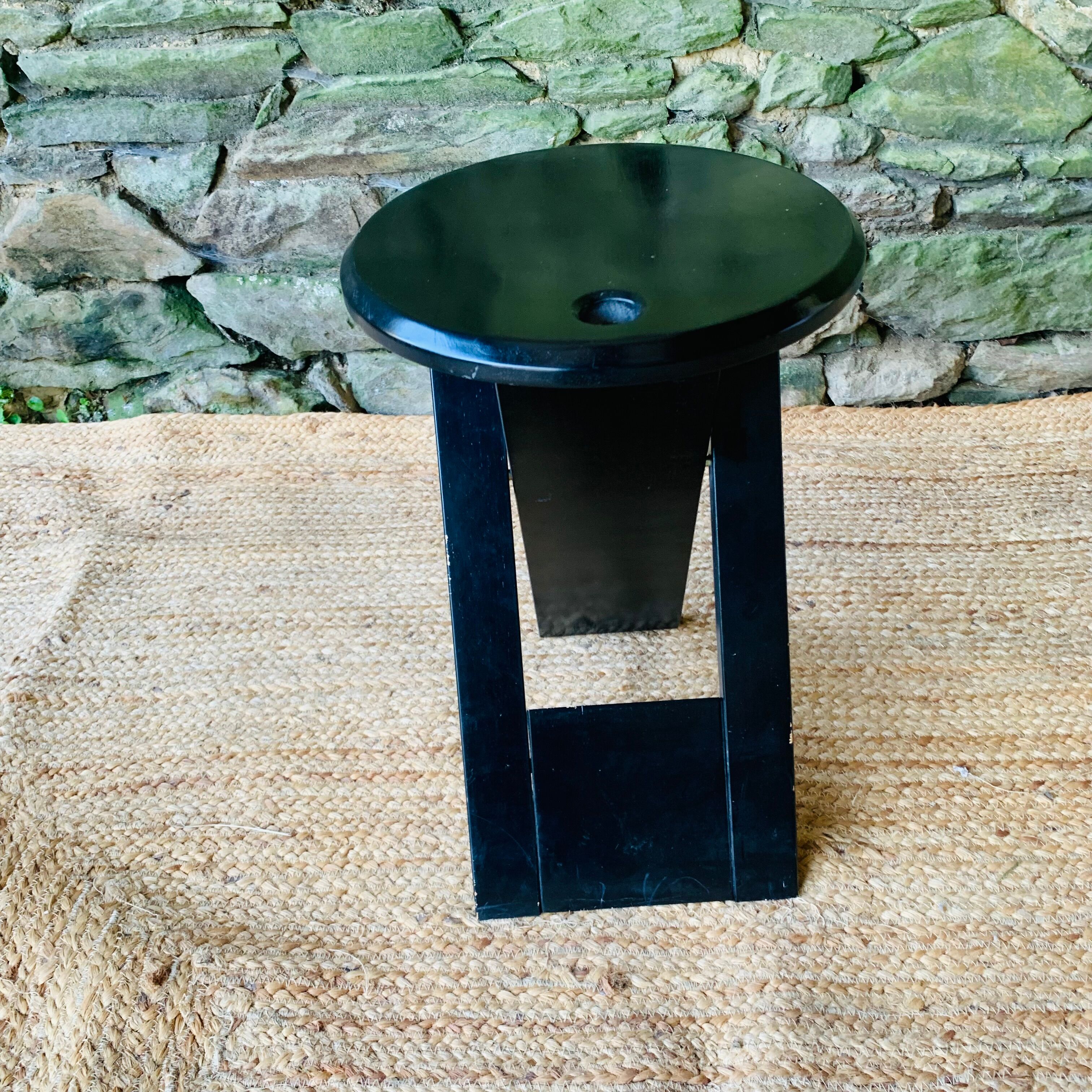 Suzy black stool by Adrian Reed