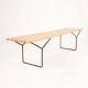Mid-century slatted bench by Harry Bertoia for Knoll International, USA, 1960s.