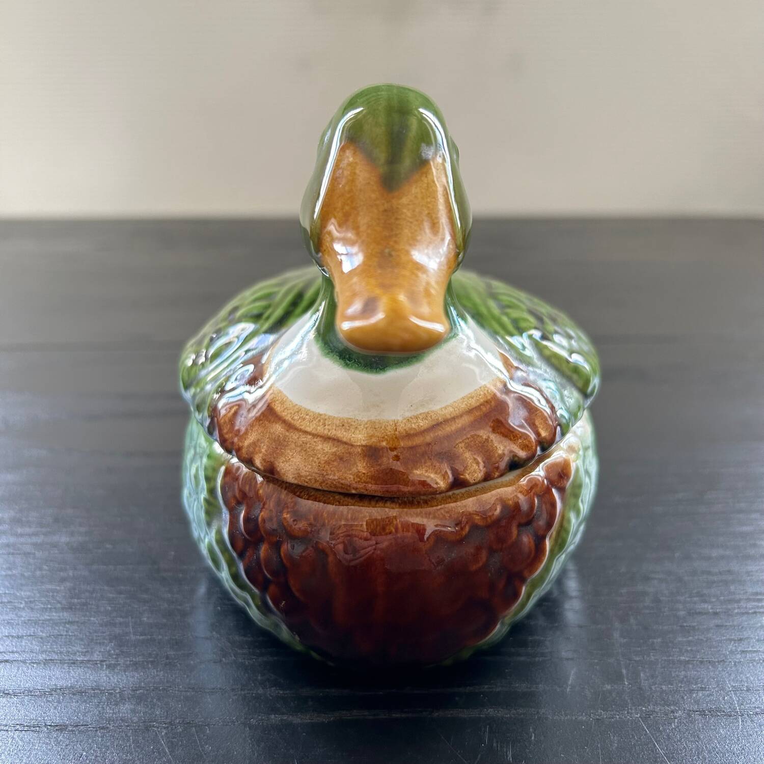 Green duck terrine in a sauce