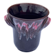 Ice bucket, vintage Vallauris glazed ceramic ice cubes