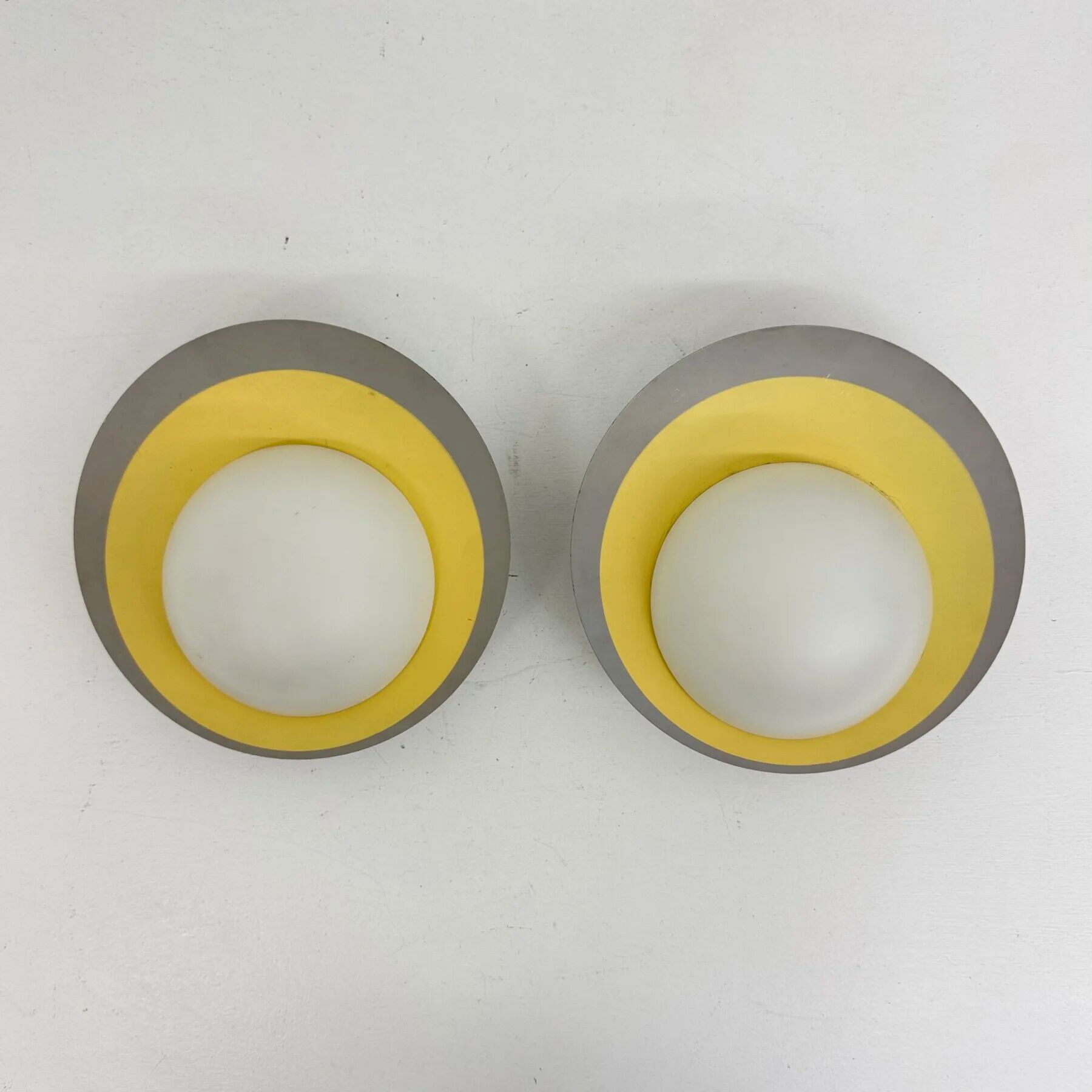 Pair of 2 Kaiser Leuchten wall lamps sconce, 1950s