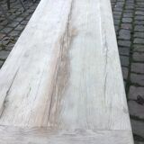 Lightened rustic stripped oak table