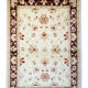 Traditional ceam wool ziegler rug handwoven floral carpet- 106x150cm