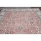 1970s Vintage Turkish Handmade Wool Pink Oversized Area Rug 212x290