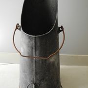 Old bucket coal zinc old zinc coal bucket zinkkohleeimer rustic decoration