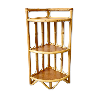 Vintage rattan shelf