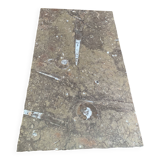 Table basse en pierre de lavé et fer forgé