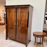 Empire Armoire in Walnut Veneer & Brass, Vienna, 1815