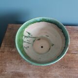 Planter, flower pot in glazed ceramic