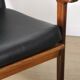Pair of Scandinavian teak and leatherette armchairs, 1960