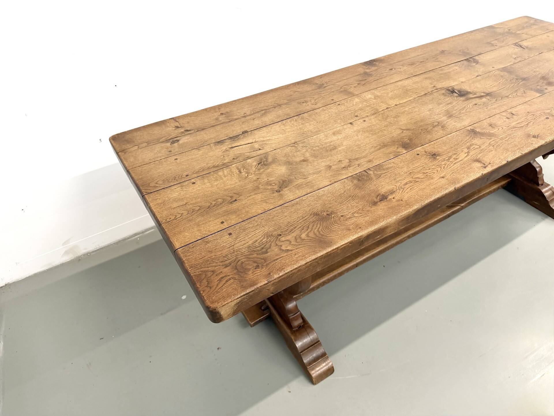 Table de monastère en chêne, circa 1900