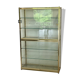 Large exhibition window in gilded brass 20th century period