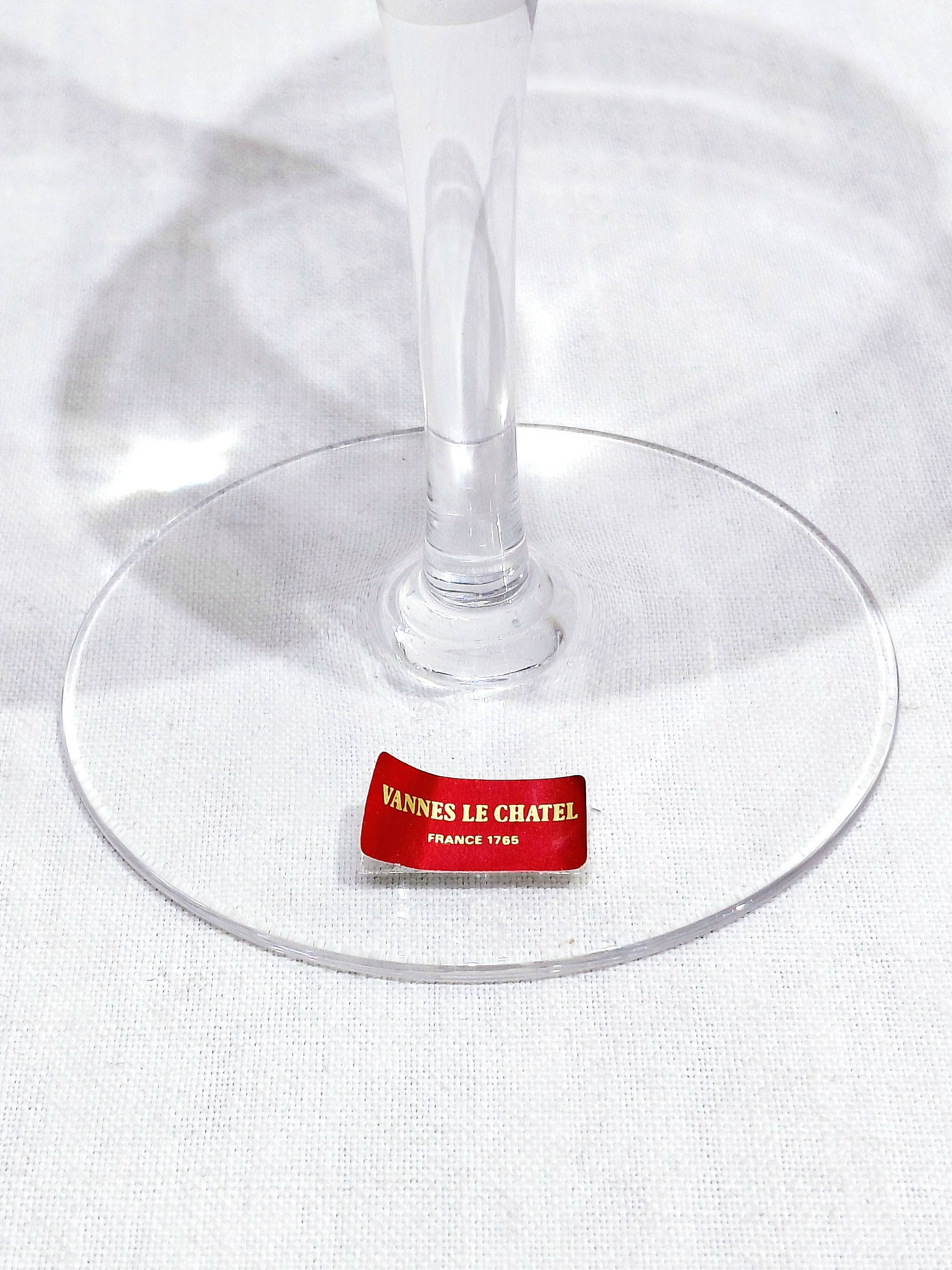 Vannes Le Châtel - 6 Crystal Glasses