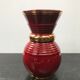 Old red & gold ceramic verceram vase