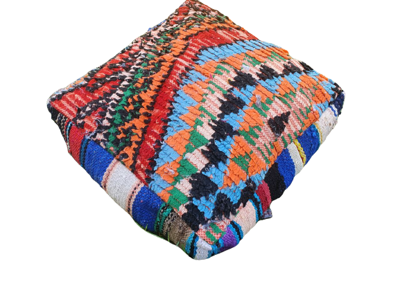 Moroccan carpet pouf