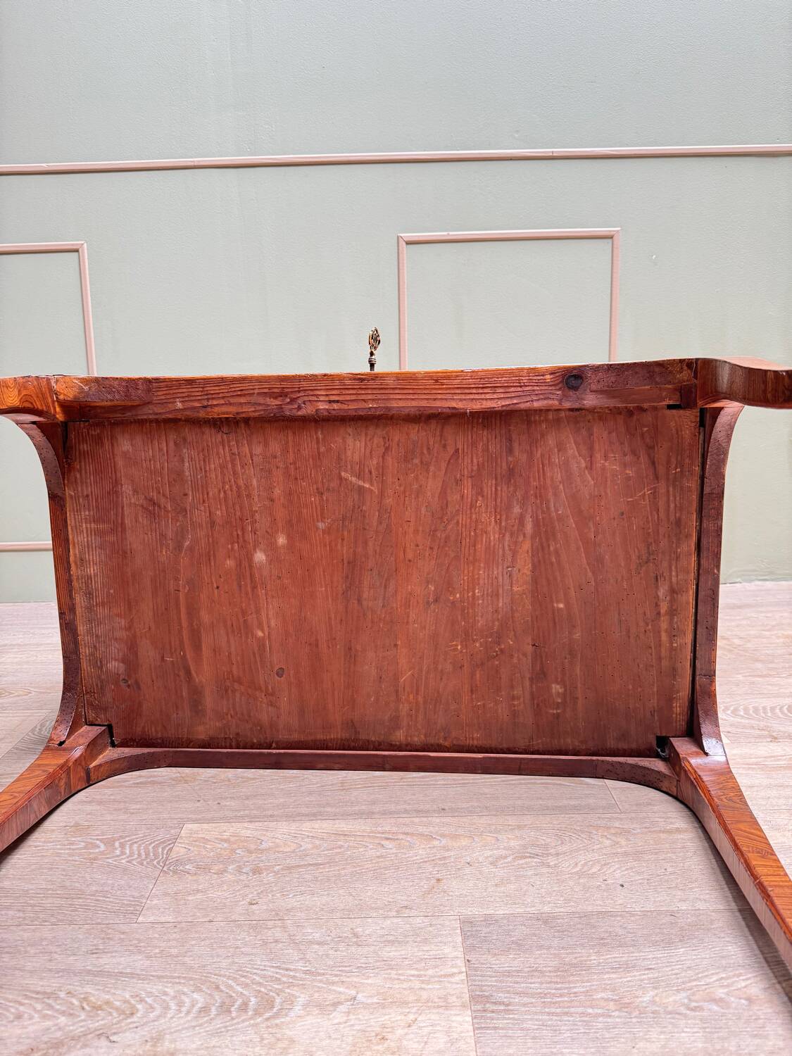 Carel Jacques-philippe Curved Sloping Desk In Louis XV Period Marquetry Stamped