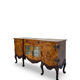 Buffet en noyer burr italien, années 1930.