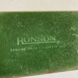 Cigarette box and ashtray in green onyx