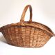 Large rattan log basket
