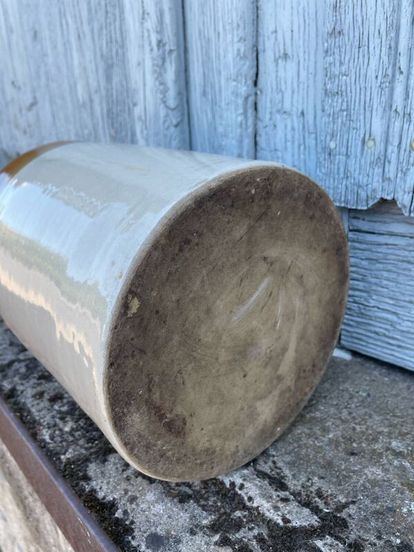 Ancienne bonbonne ou jarre anglaise en grès vernissé