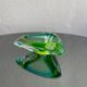 Acid Green Murano Glass Bowl, Mid-Century Modern, Italy, 1960s Decor