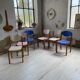 6 colorful 80s beech chairs