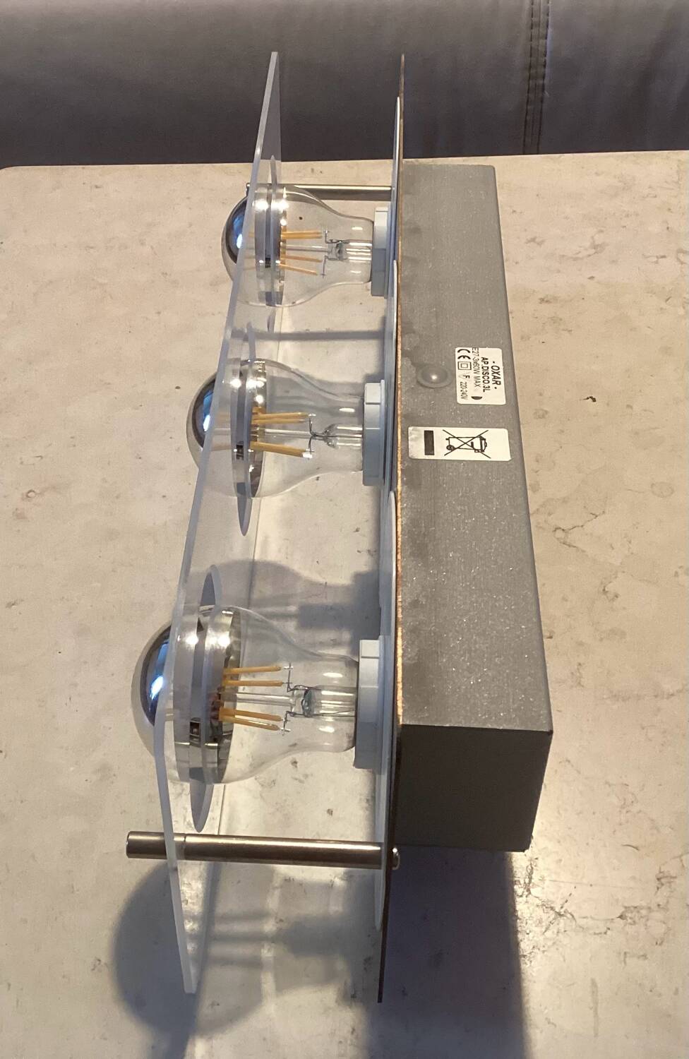 Jocelyne Trocmé wall lamp for Oxar, Space Age 1970