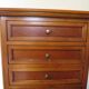 Rare Louis Philippe chest of drawers with 7 drawers from the 80s in cherry wood