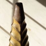Handmade wooden African vase.