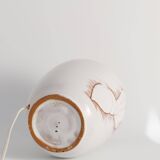 Art Deco White Seashell Motif Table lamp By Anna Lisa Thomson, Upsala Ekeby