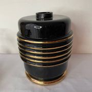 Art Deco vase and candle holder set