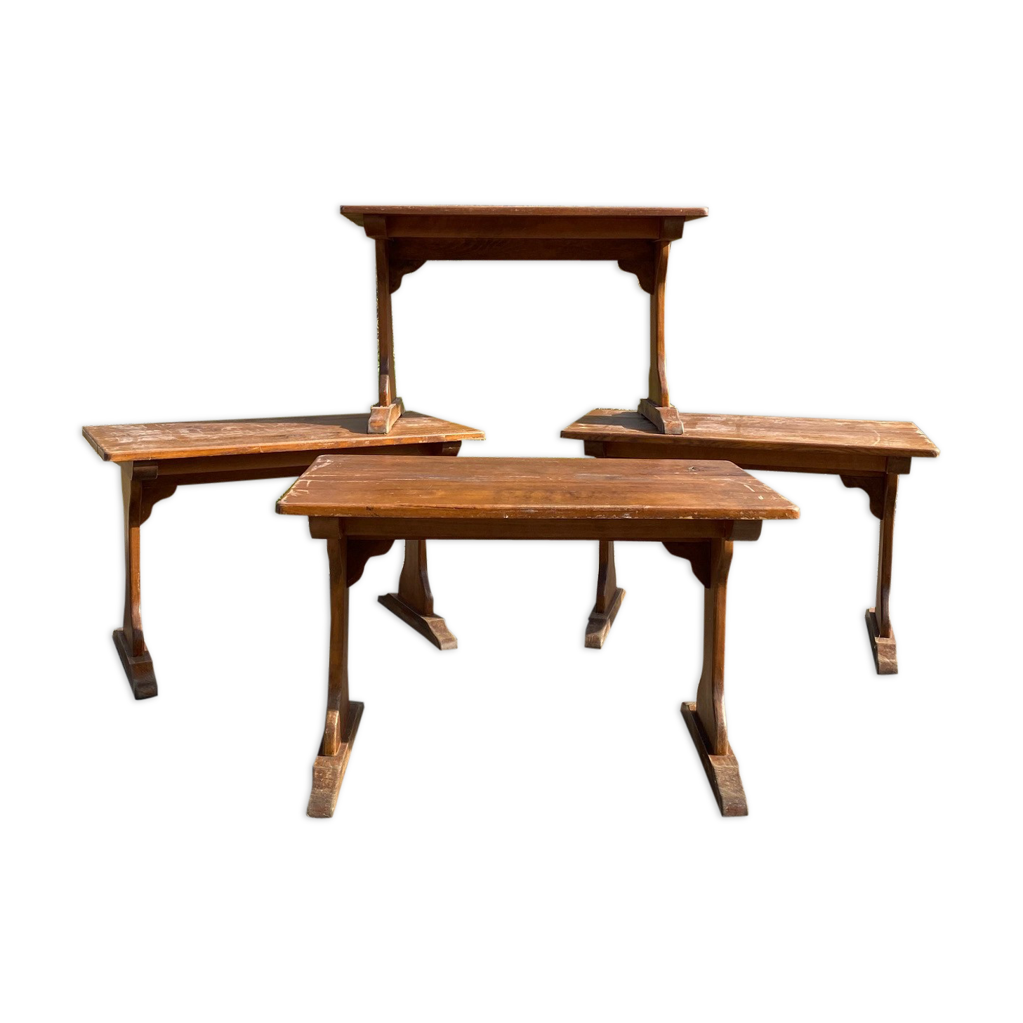 Suite of 5 bistro tables