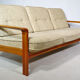 Vintage Scandinavian three-seater teak sofa, 1970s