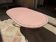 Oval table in enamelled lava from volvic