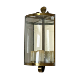 Vintage 50's golden metal corner lantern