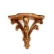 Golden wood wall console in Louis XV style.