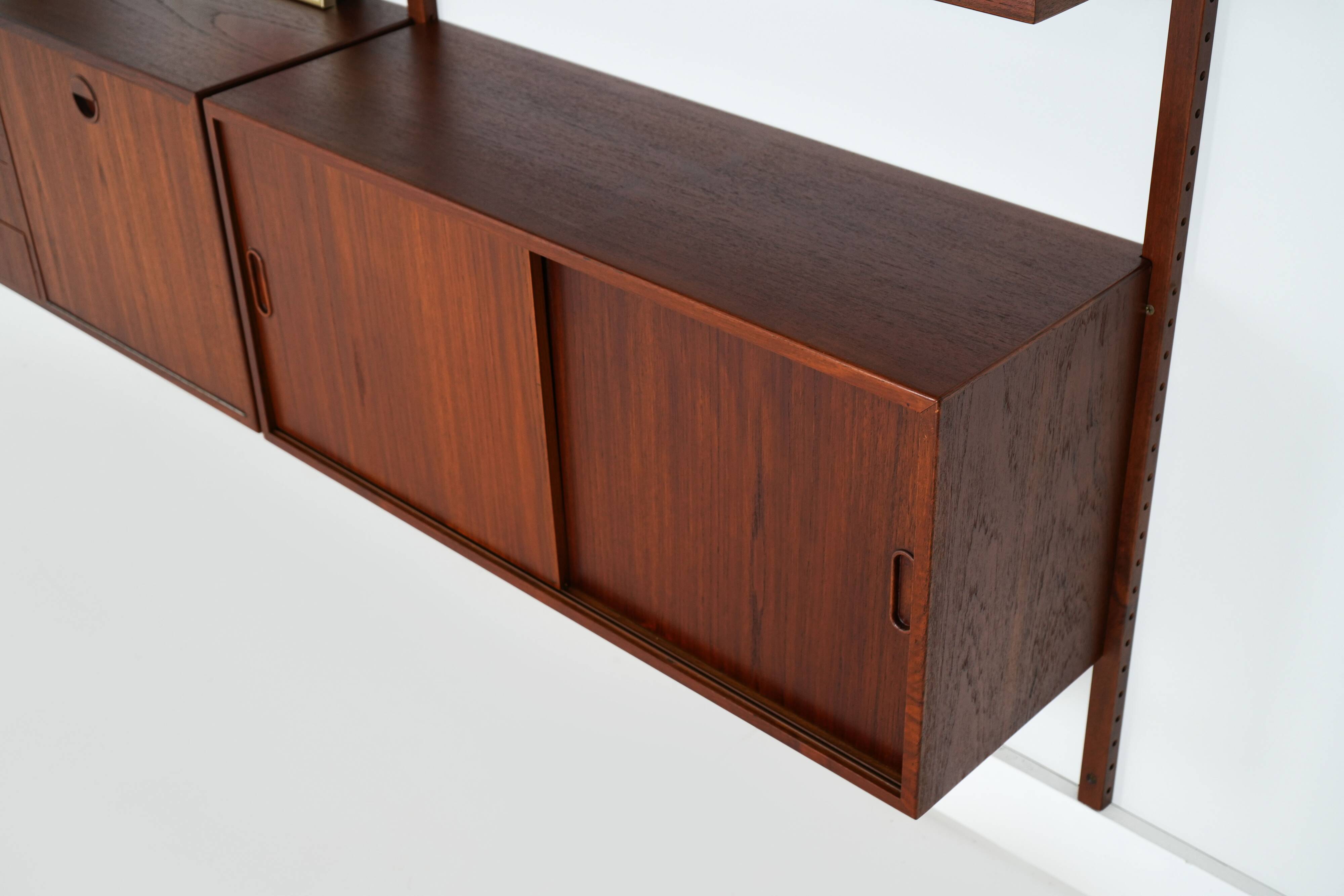 Teak system bookcase, Danish design, 1960s, production: Denmark
