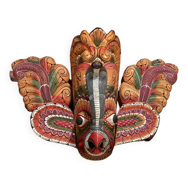 Masque Amérique du sud mural en bois — Beyit