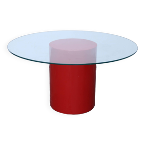 table basse pied rouge