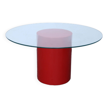 Red leg coffee table