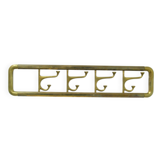 Wall Brass Coat Rack, 1970s