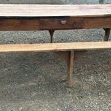 Very large farm table with its 2 benches